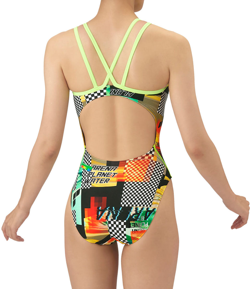 レディース 競泳トレーニング水着 ワンピース オープンバック 水泳 練習用