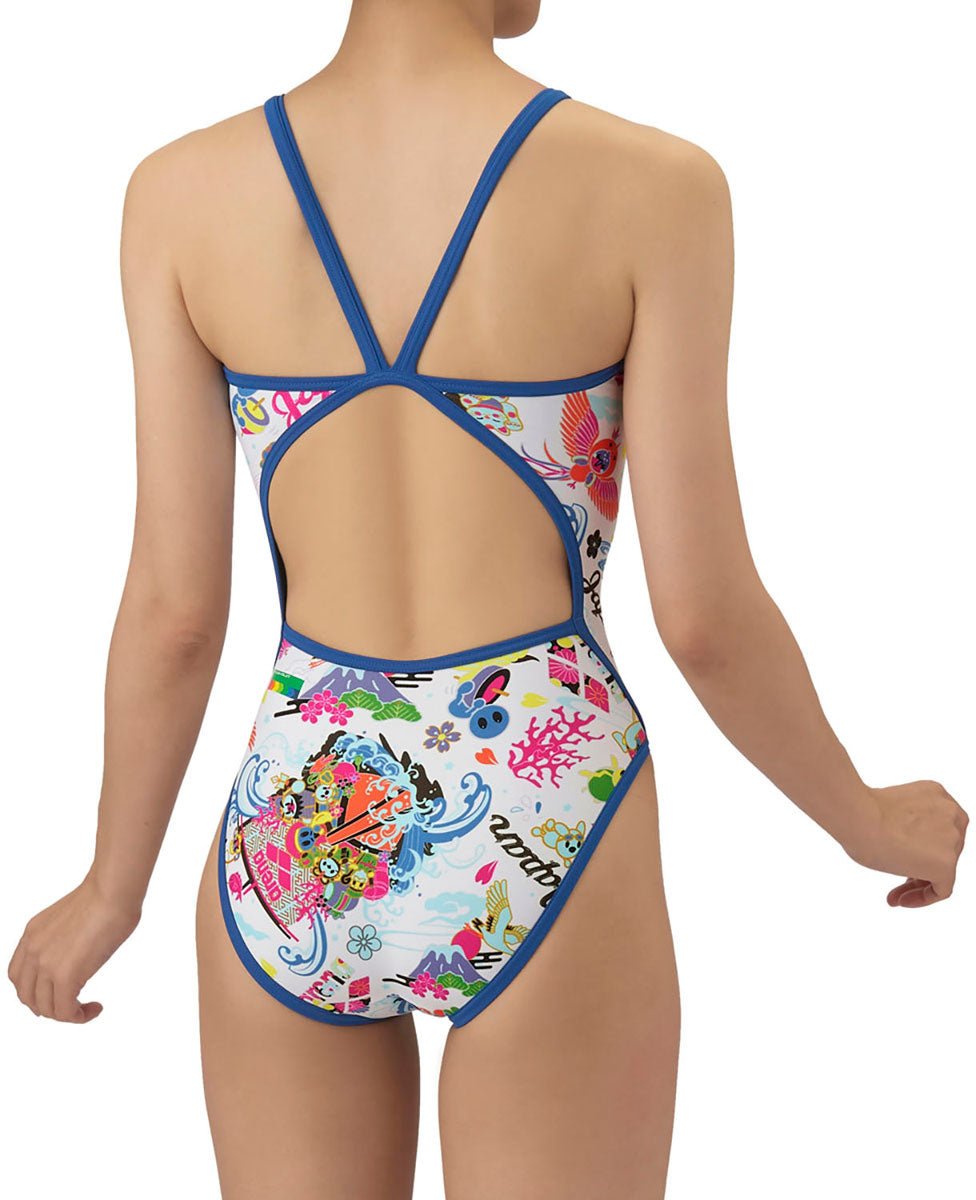 レディース 競泳トレーニング水着 ワンピース オープンバック 水泳 練習用