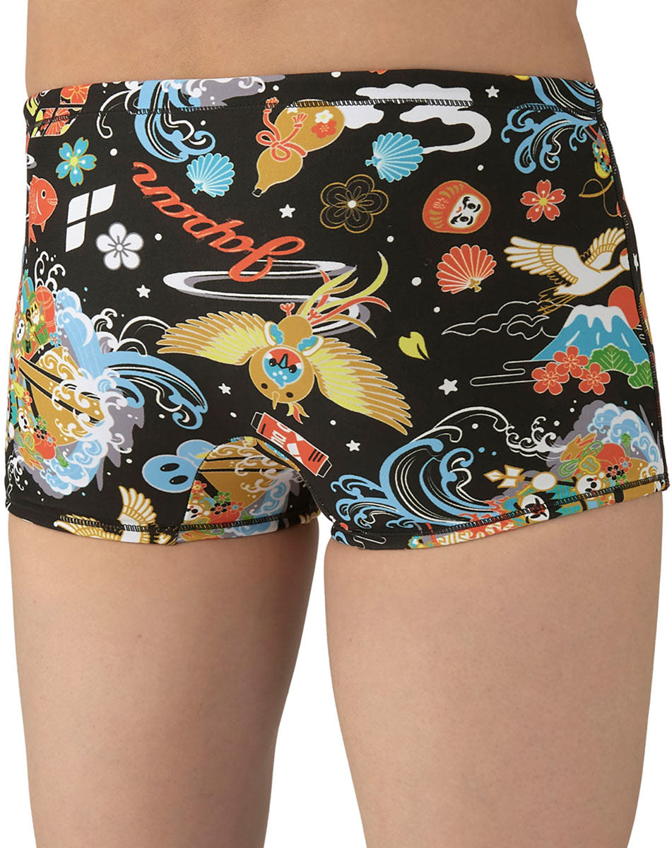 メンズ 競泳トレーニング水着 スパッツ ショートレッグ 水泳 練習用