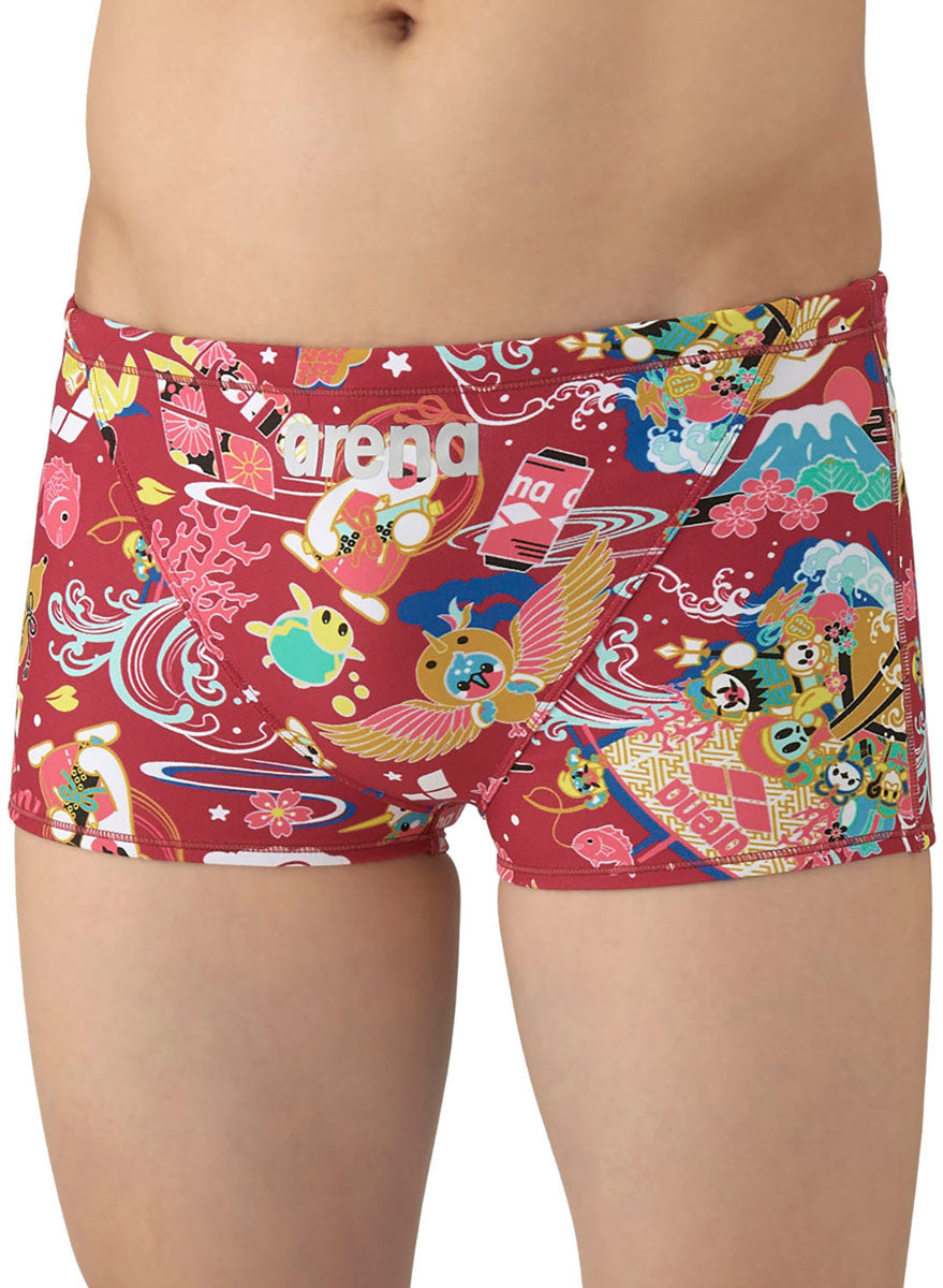 メンズ 競泳トレーニング水着 スパッツ ショートレッグ 水泳 練習用