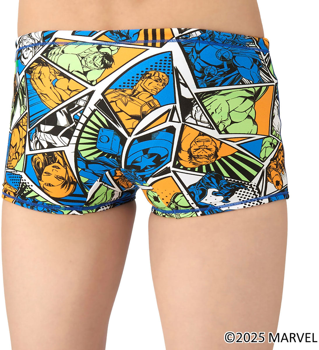 メンズ 競泳トレーニング水着 スパッツ ショートレッグ MARVEL