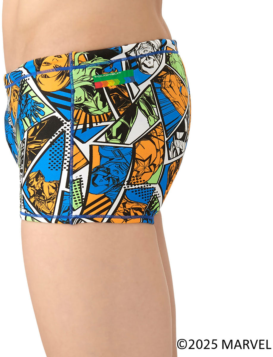 メンズ 競泳トレーニング水着 スパッツ ショートレッグ MARVEL