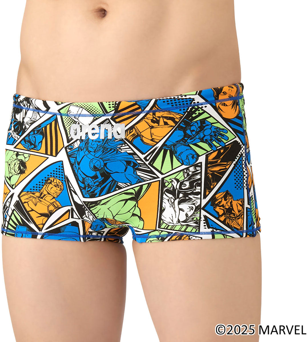 メンズ 競泳トレーニング水着 スパッツ ショートレッグ MARVEL