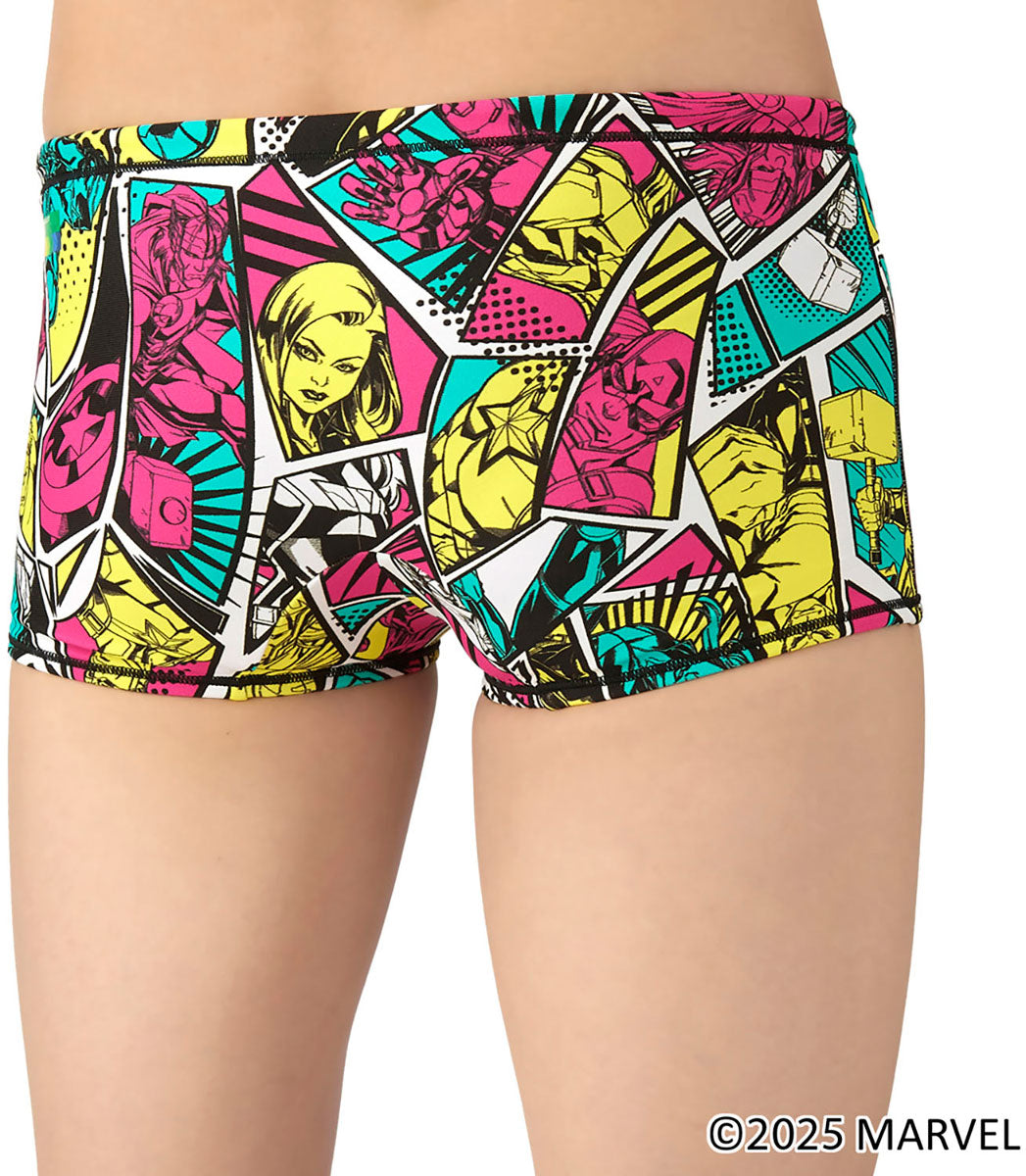 メンズ 競泳トレーニング水着 スパッツ ショートレッグ MARVEL