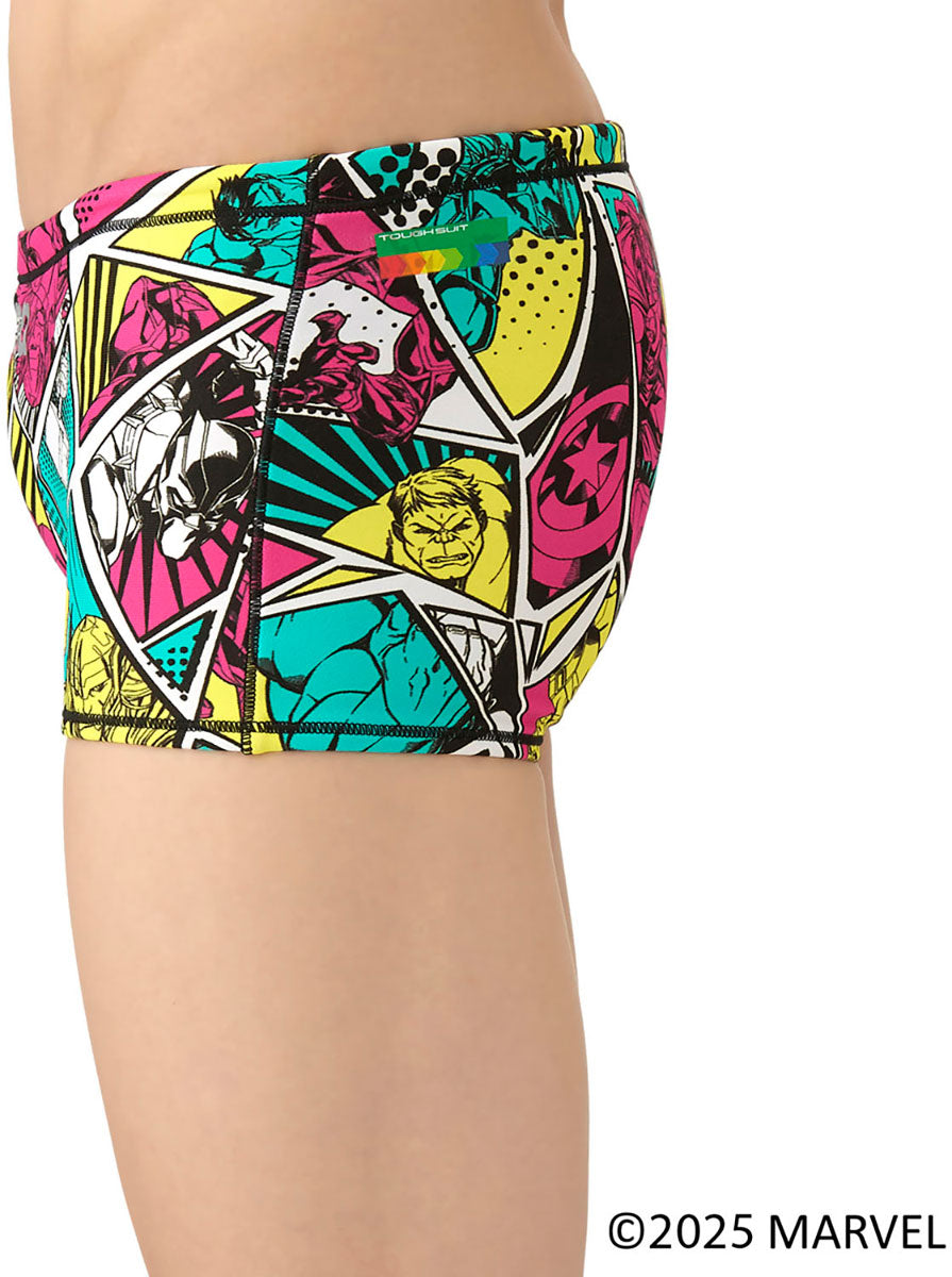 メンズ 競泳トレーニング水着 スパッツ ショートレッグ MARVEL