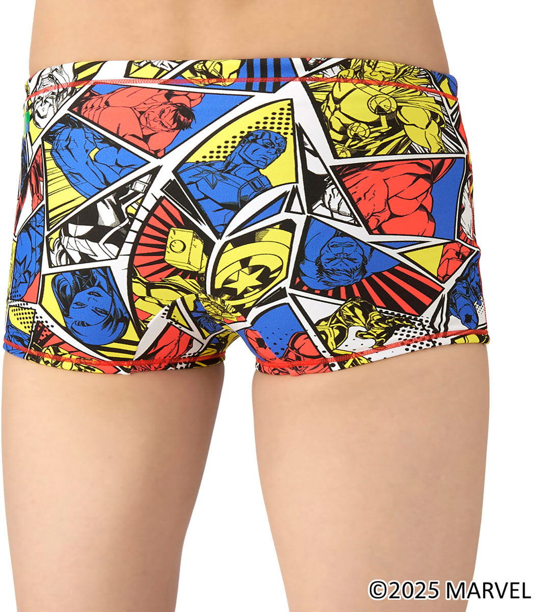 メンズ 競泳トレーニング水着 スパッツ ショートレッグ MARVEL