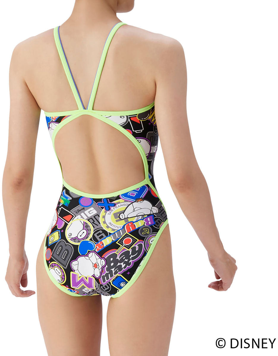 レディース ディズニー ベイマックス 競泳トレーニング水着 ワンピース 水泳 練習用