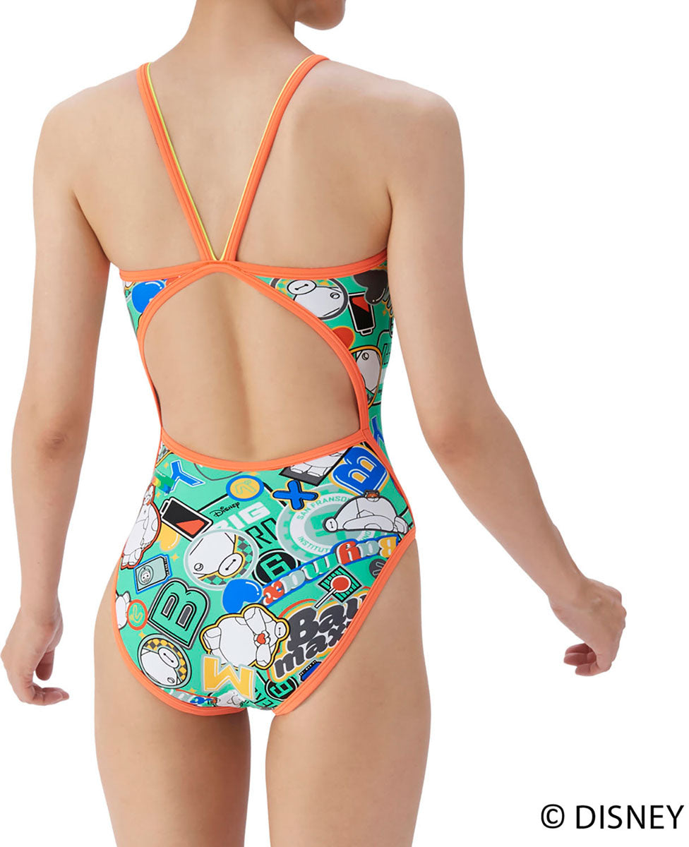 レディース ディズニー ベイマックス 競泳トレーニング水着 ワンピース 水泳 練習用