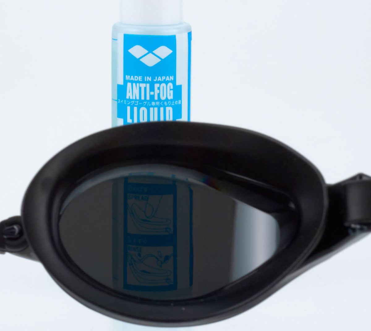 【Q-CHAKU2】レーシングゴーグル ミラーレンズ、リノンくもり止め、FINA承認