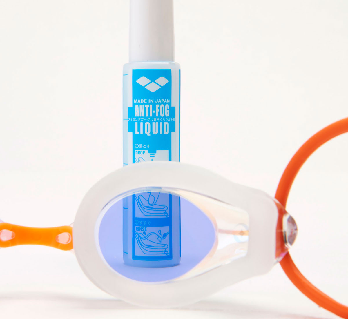 【スプラッシュ】レーシングゴーグル ミラーレンズ、リノンくもり止め、FINA承認