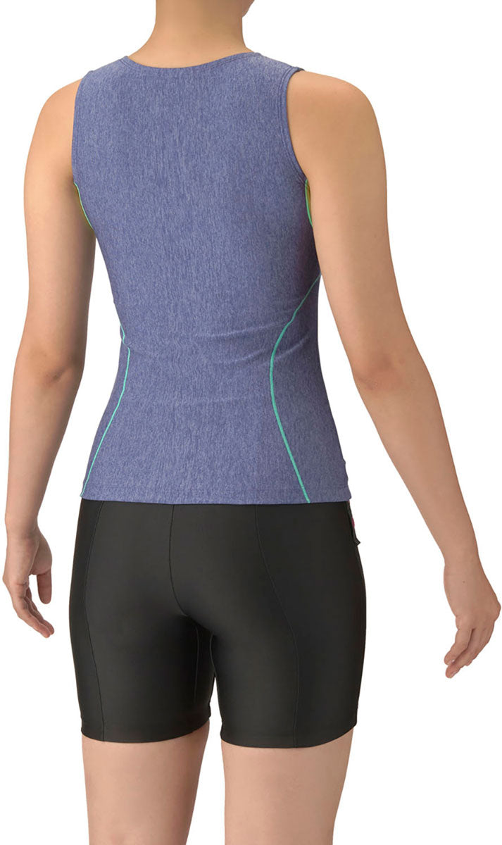 レディース フィットネス水着 セパレーツ カバーバック・ミドルレッグ・差し込みパッド