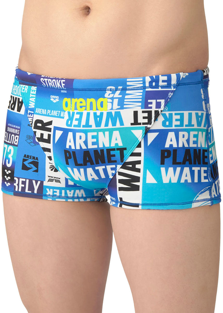 メンズ 競泳水着 トレーニングスパッツ ショートレッグ 水泳 練習用