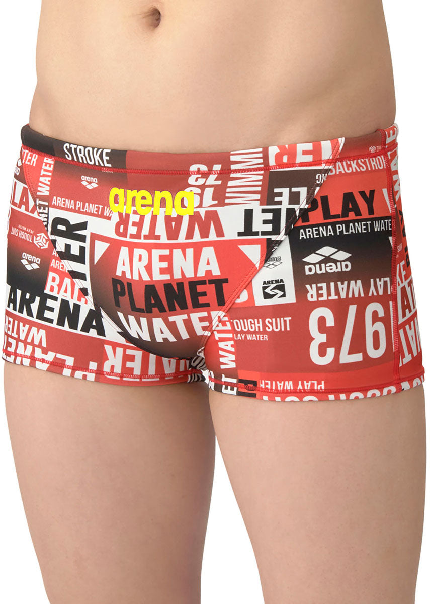 メンズ 競泳水着 トレーニングスパッツ ショートレッグ 水泳 練習用