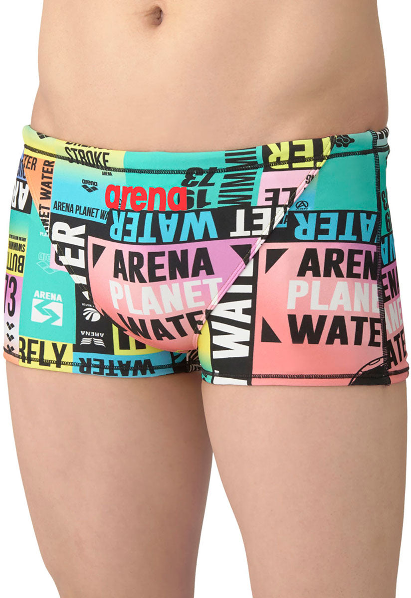 メンズ 競泳水着 トレーニングスパッツ ショートレッグ 水泳 練習用