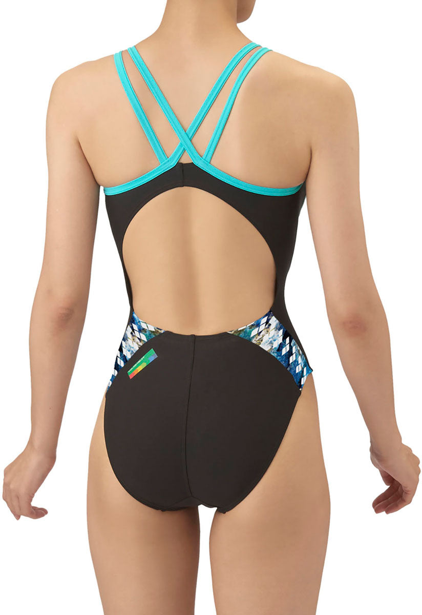 レディース 競泳トレーニング水着 ワンピース オープンバック 水泳 練習用