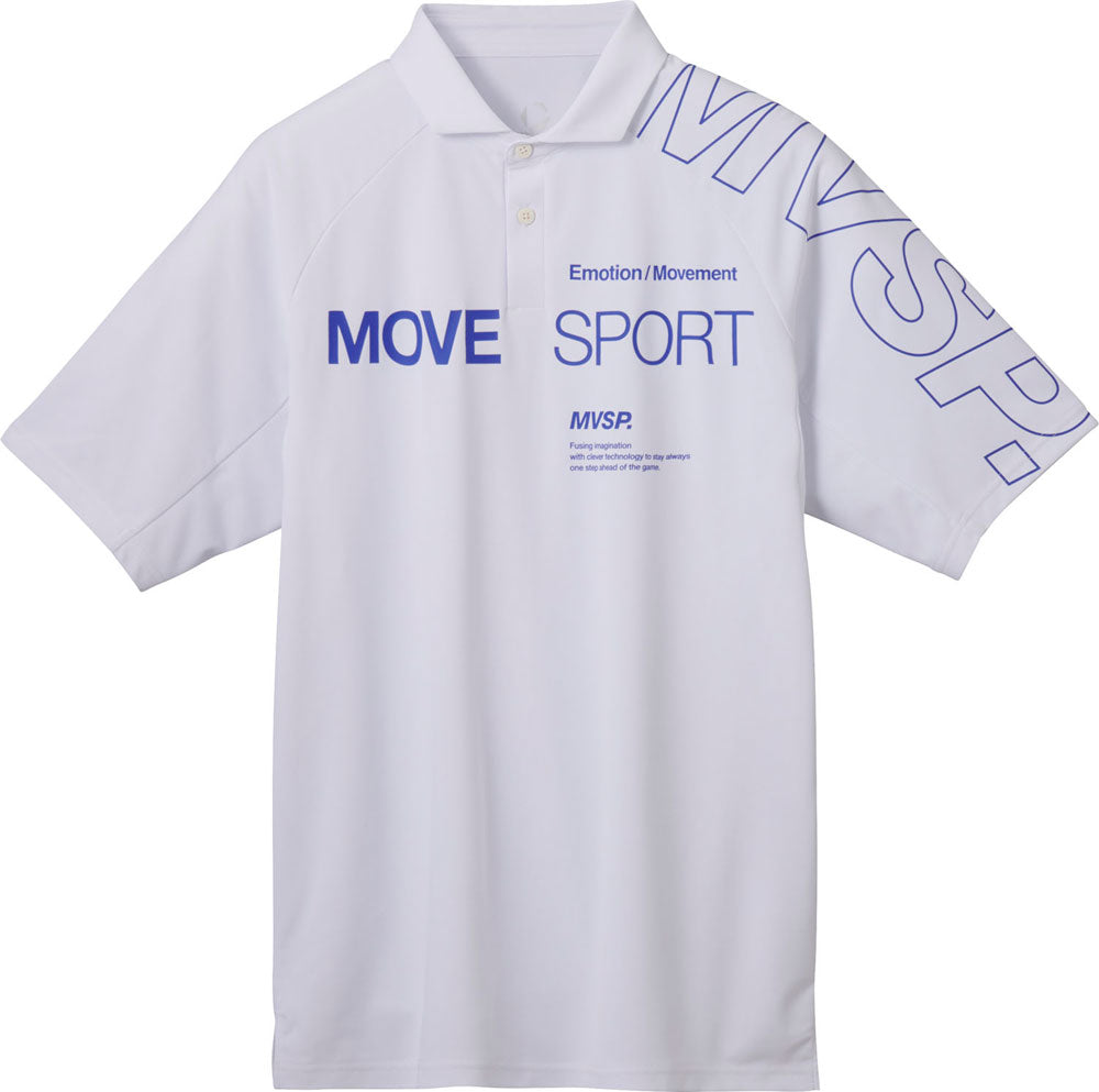 SUNSCREENミニ鹿の子 ラグランスリーブポロシャツ