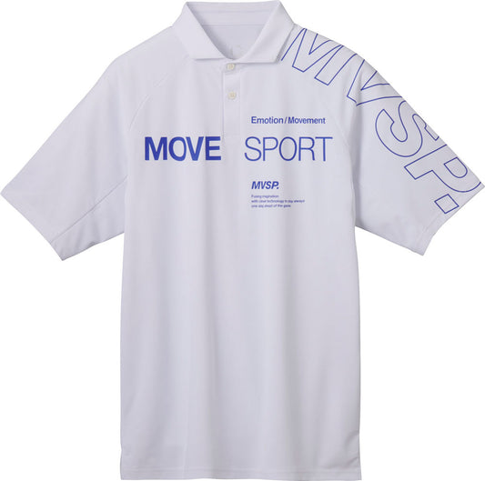 SUNSCREENミニ鹿の子 ラグランスリーブポロシャツ