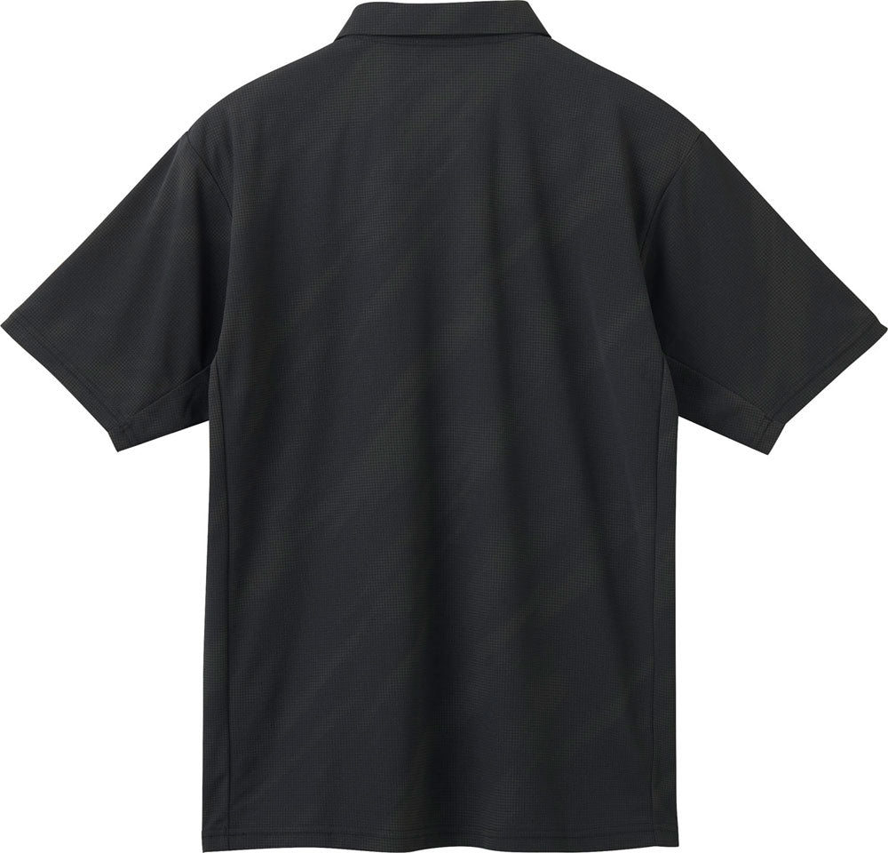 SUNSCREENミニ鹿の子 総柄グラフィックポロシャツ