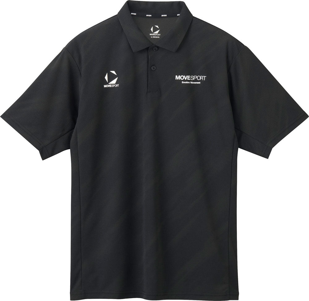 SUNSCREENミニ鹿の子 総柄グラフィックポロシャツ