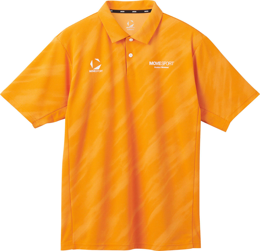 SUNSCREENミニ鹿の子 総柄グラフィックポロシャツ