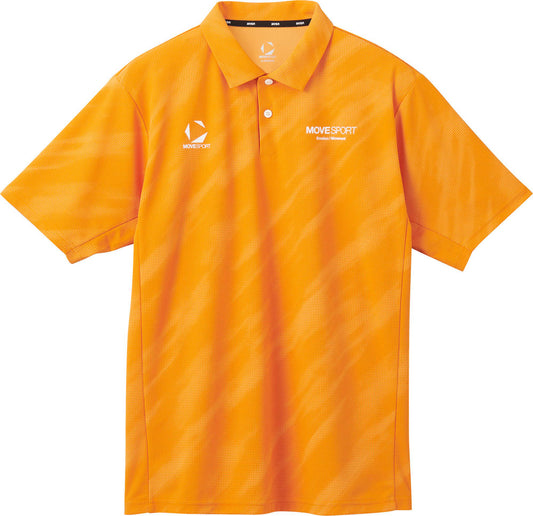 SUNSCREENミニ鹿の子 総柄グラフィックポロシャツ