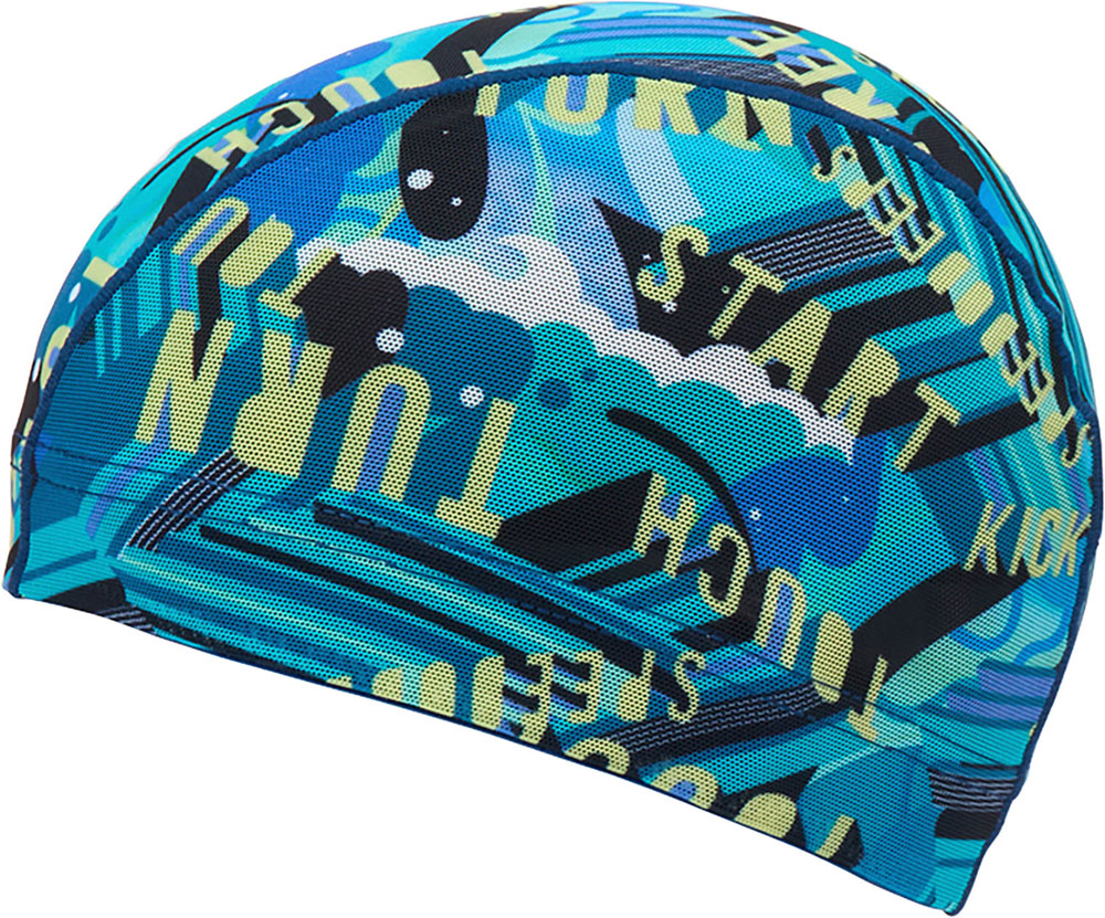 Wording Stripes Mesh Cap