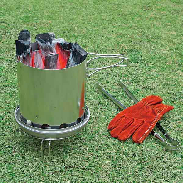 Large fire extinguisher and fire starter set M-6625