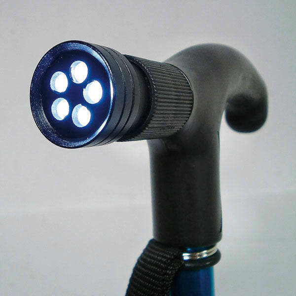 FEELBOSCO 3-stage walking stick with switch and LED light [M-9844]