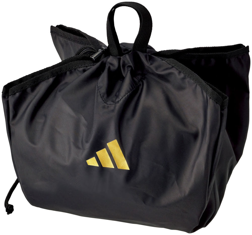 New ball net black x gold soccer ball bag