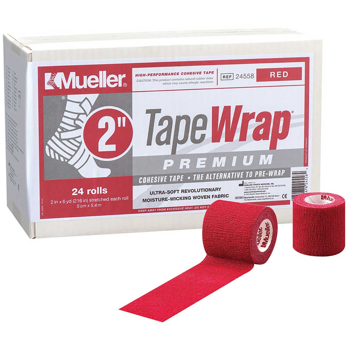 テ-プラッププレミアム50mm レッド 24個入り