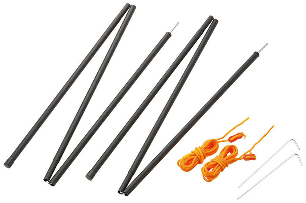 スチールポール160BK 2ホンセット(ロープ