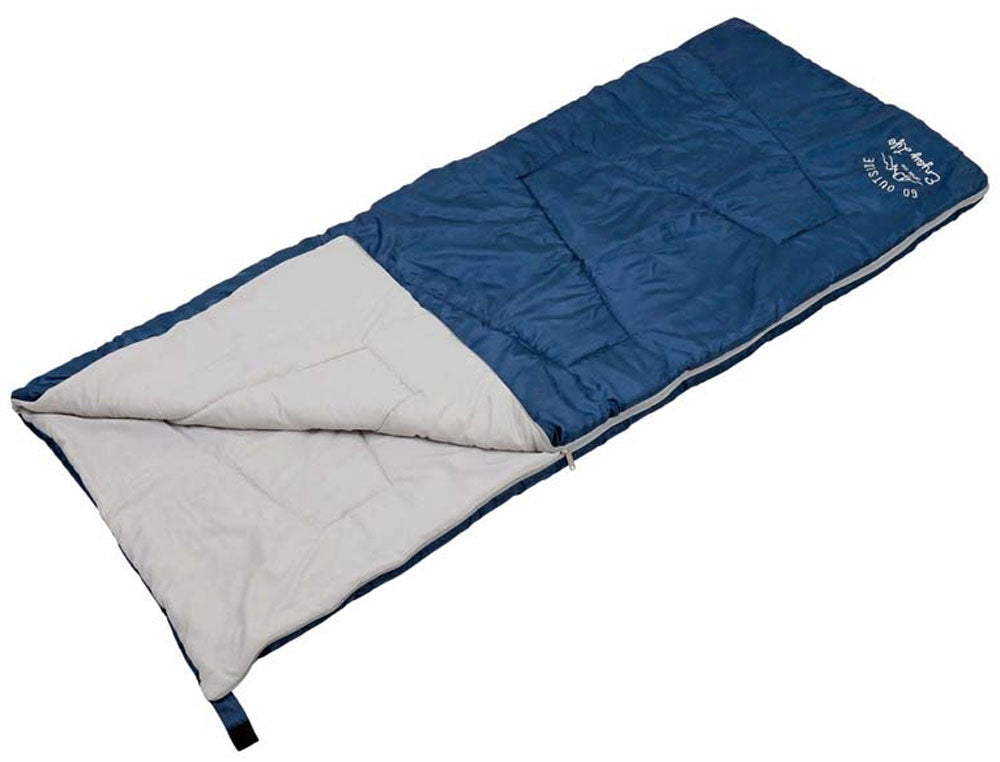 モンテ 洗えるクッションシュラフ 寝袋 ネイビー