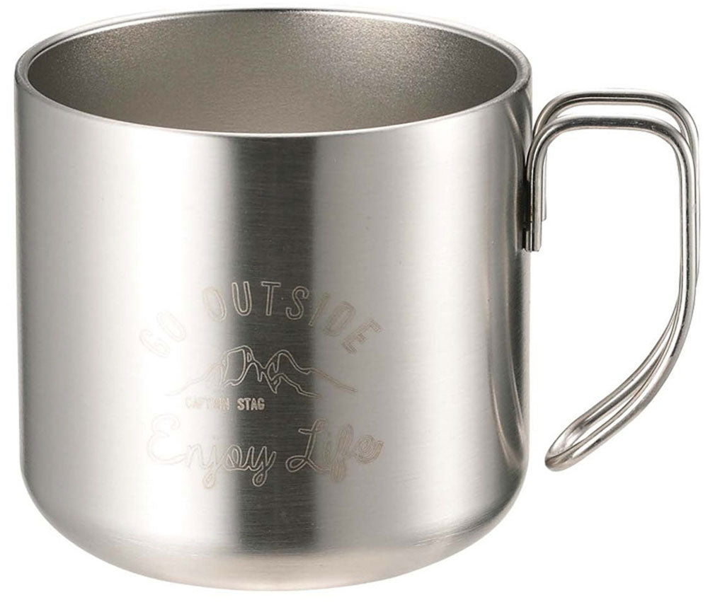 ダブルステンレスマグカップ350(シルバ