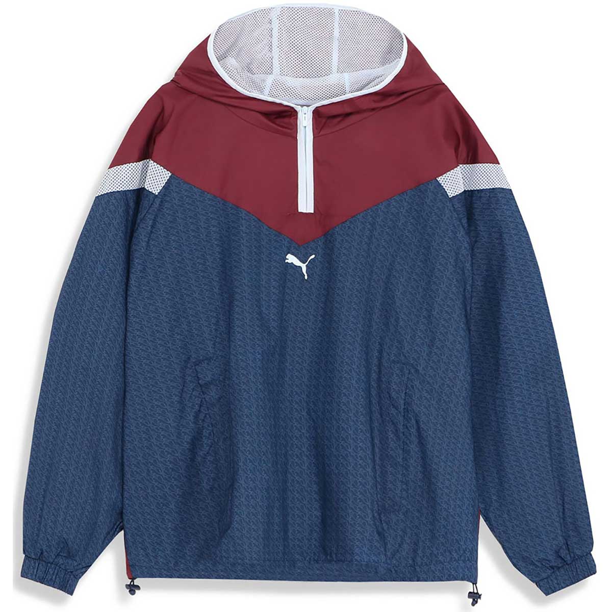 レディース マルチスポーツＴシャツ PUMA MOTION ハーフジップ AOP フーディ