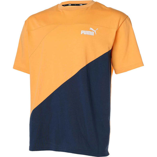 メンズ マルチスポーツＴシャツ PUMA POWER MX SS カラーブロック Tシャツ