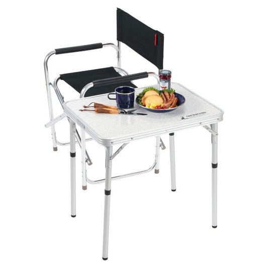 ラフォーレアルミツーウェイサイドテーブル(アジャスター付)60×45cm