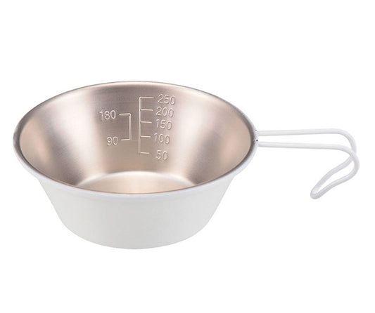 ステンレス カラーシェラカップ320ml(ホワイト) UH-11