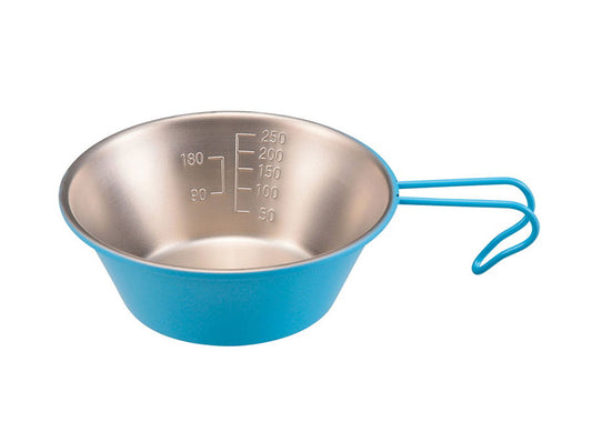 ステンレス カラーシェラカップ320ml(ブルー) UH-12