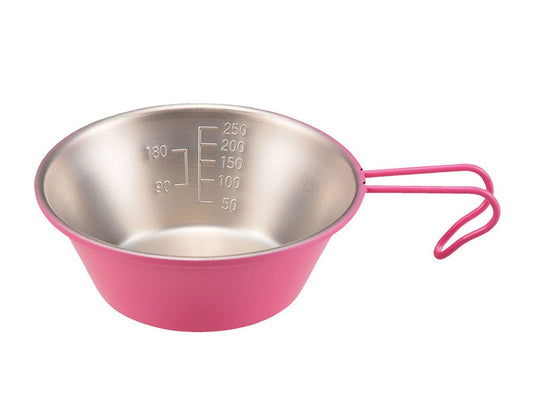 ステンレス カラーシェラカップ320ml(ピンク) UH-14