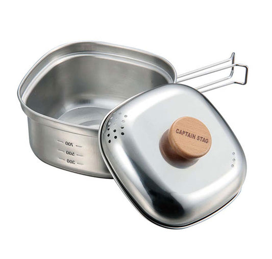 ステンレス角型ラーメンクッカー1.3L