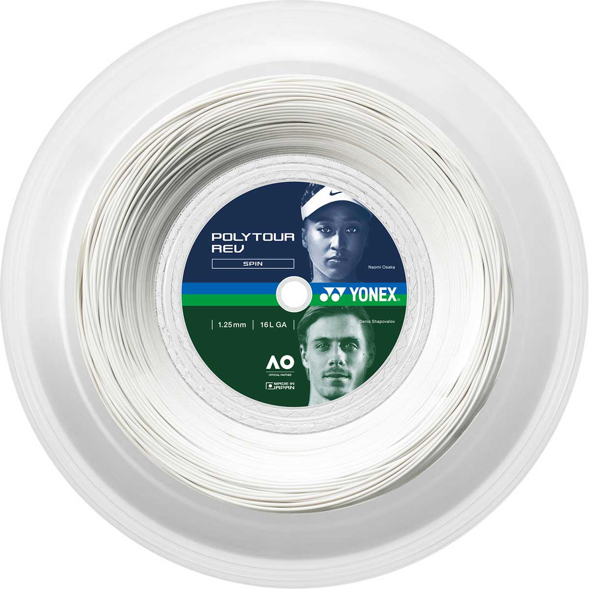 テニスガット・ラバー ポリツアーレブ 125(200m)