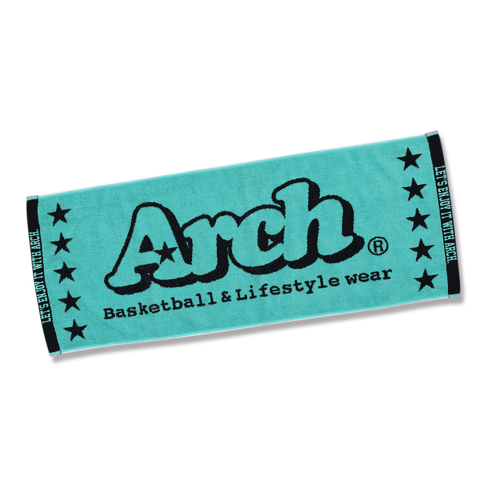 ユニセックス バスケ タオル Arch basic logo jacquard towel