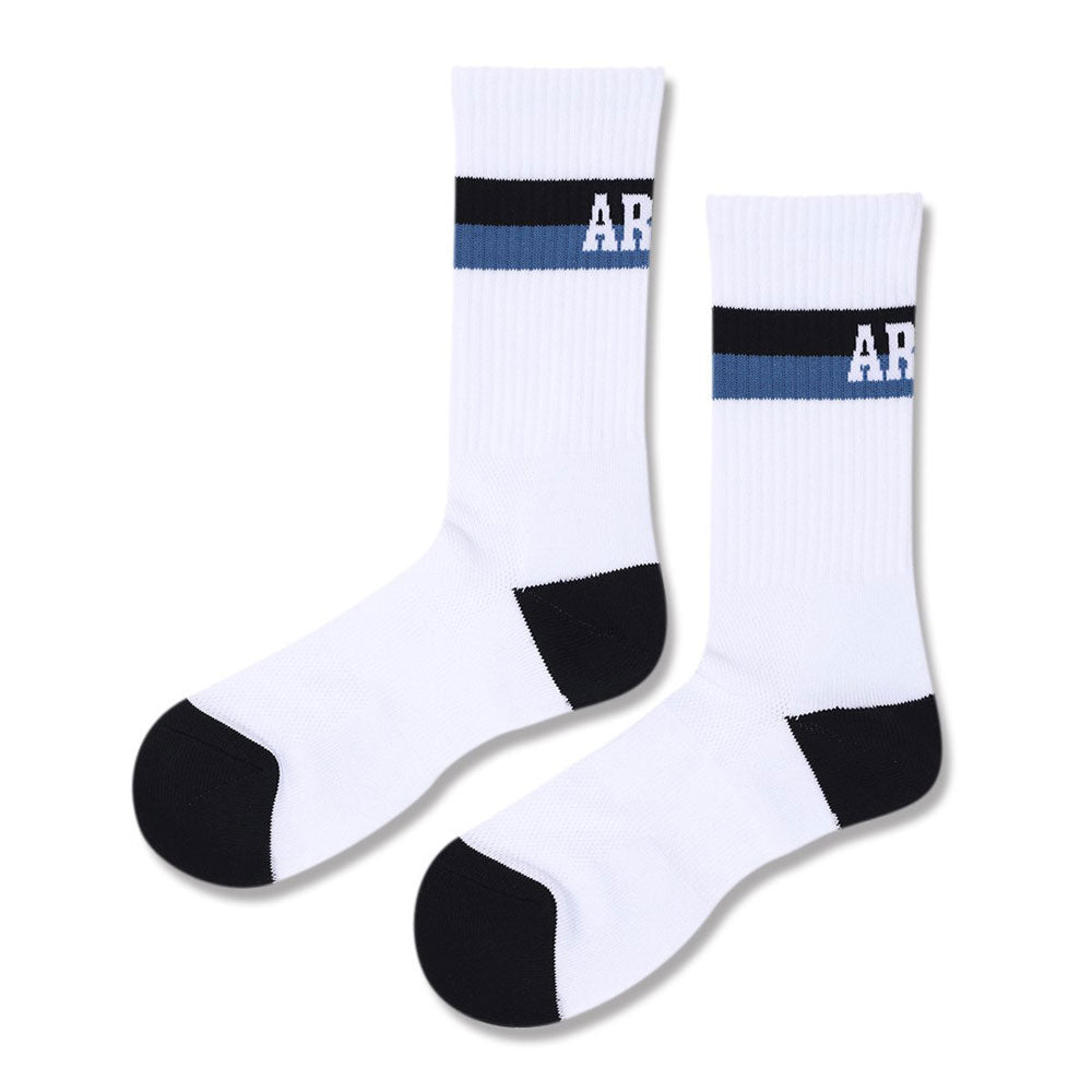 Arch bi-color crew mid. Socks バスケット ソックス 靴下