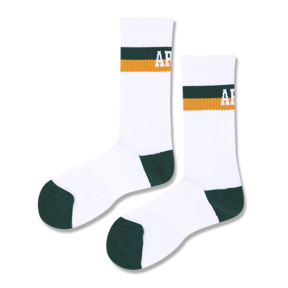 Arch bi-color crew mid. Socks バスケット ソックス 靴下