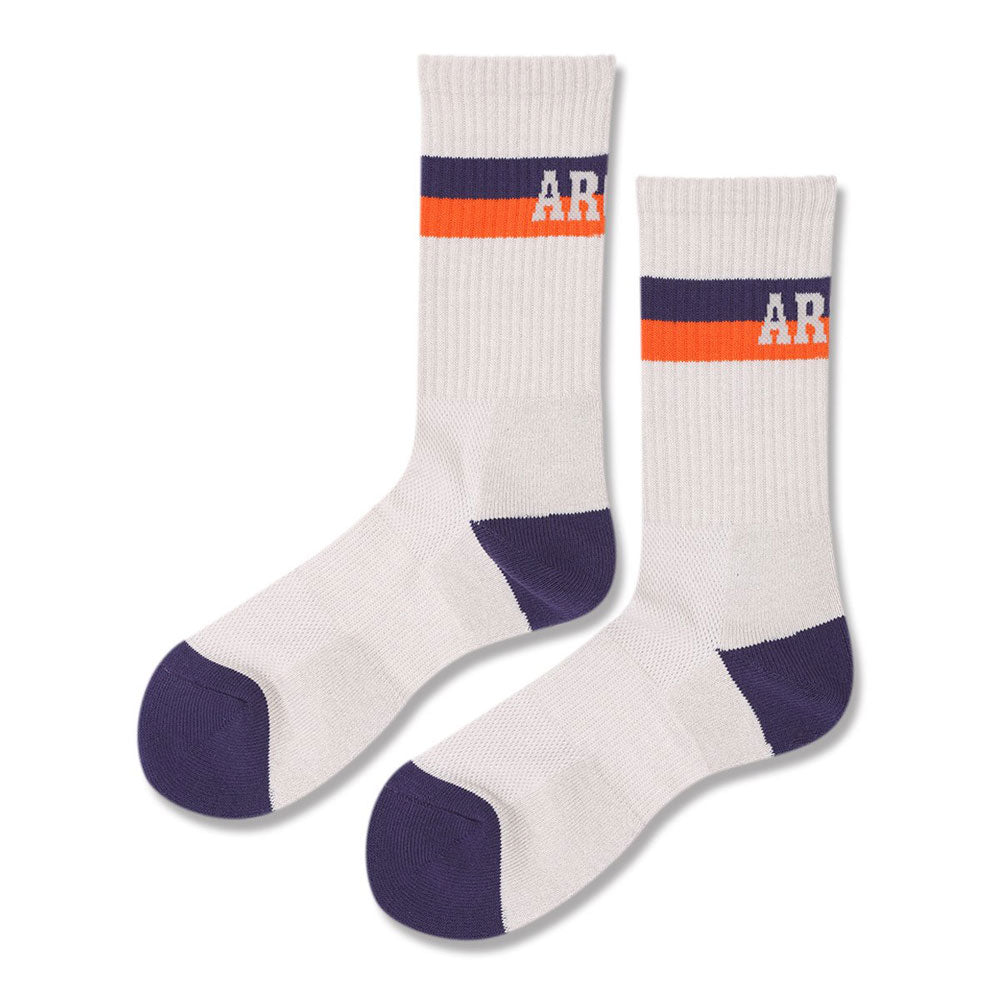 Arch bi-color crew mid. Socks バスケット ソックス 靴下