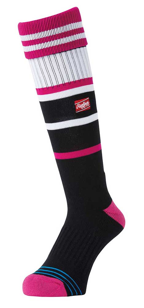 Folded Line Long Socks Baseball Softball