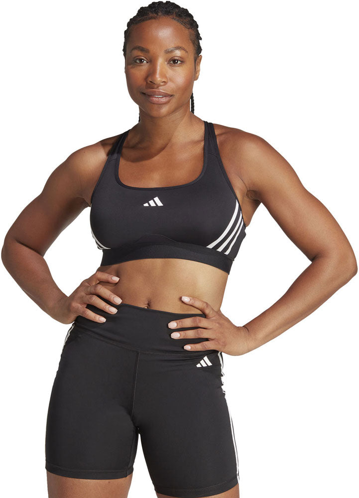 Powerimpact Train Medium Support 3-Stripes Bra