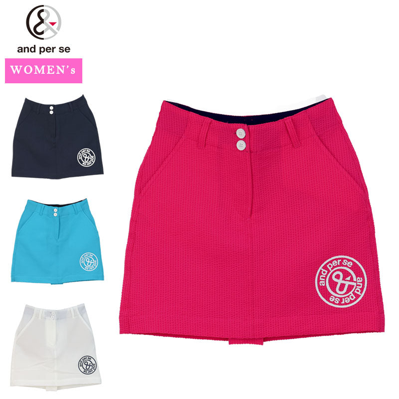 ストレッチサッカースカート ゴルフウェア レディース
