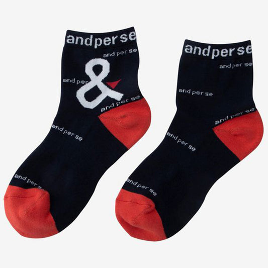 and per se logo short socks ladies golf wear socks