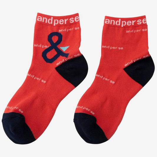 and per se logo short socks ladies golf wear socks